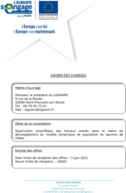 Icon of Cahier des charges - Modèle dynamique de population saumon 2021