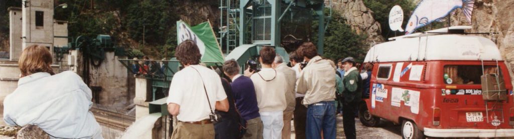 manifestation à Poutès en 1991