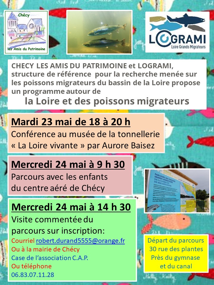 Conférence “La Loire vivante” le 23 mai à Chécy
