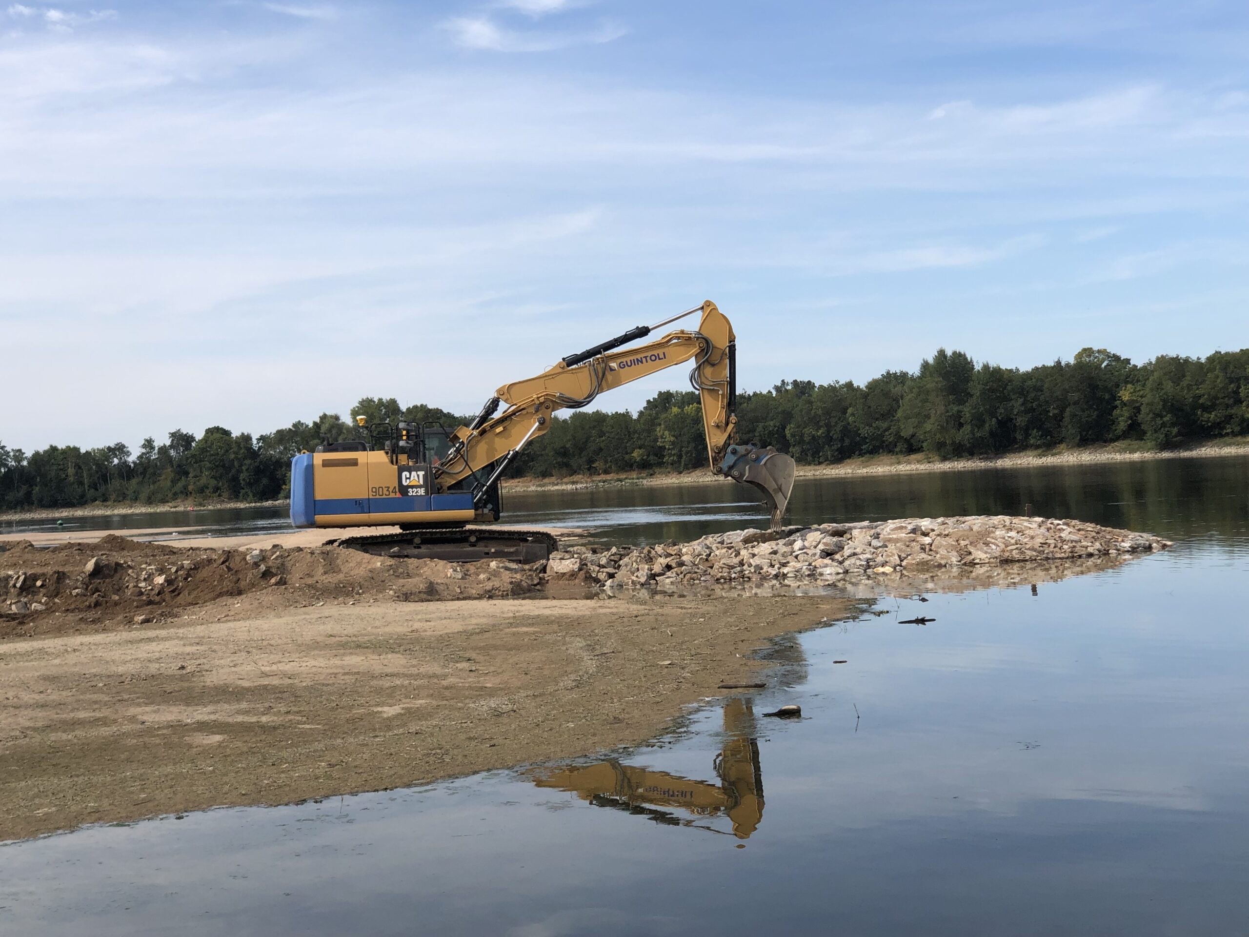 Rééquilibrage du lit de la Loire : démarrage des travaux 2023